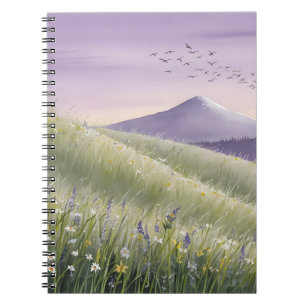 Cuaderno Bloc de notas de serenidad Twilight Hillside