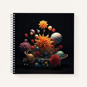 Cuaderno Bloc de notas de sistema solar