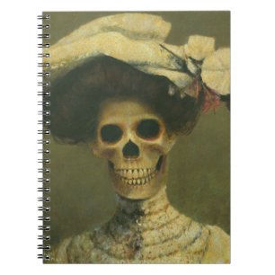 Cuaderno Bloc de notas de Skeleton gótico