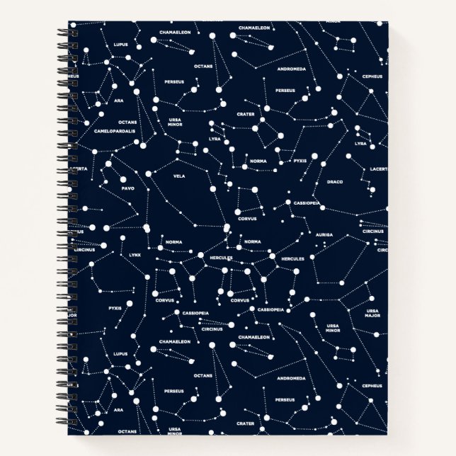 Cuaderno Bloc de notas de Star Constellations (Anverso)