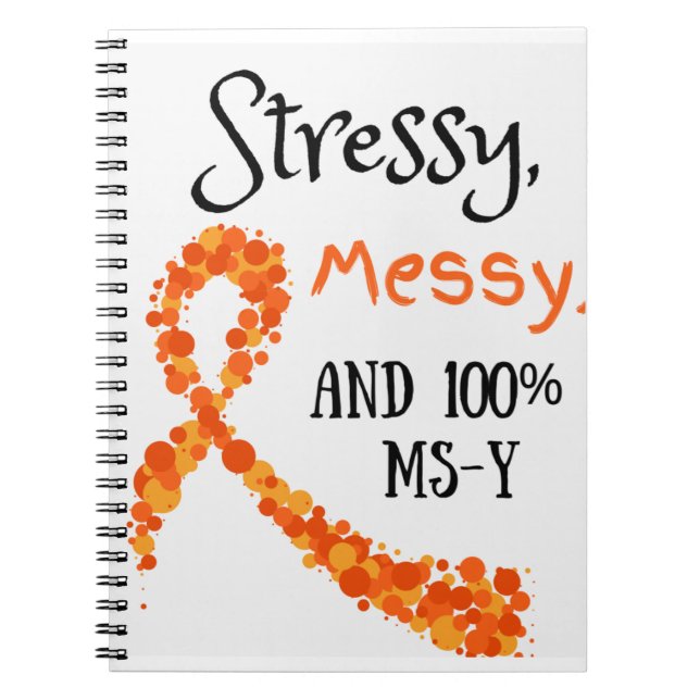 Cuaderno bloc de notas de Stressy, Messy y 100% MS-Y (Frente)