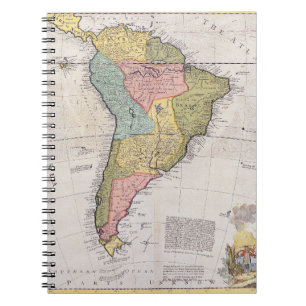 Cuaderno Bloc de notas de Sudamérica colonial Pastel