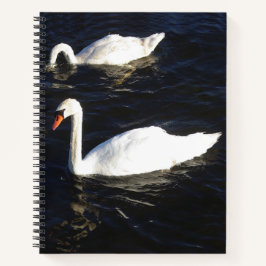 Cuaderno bloc de notas de Swans silenciosos