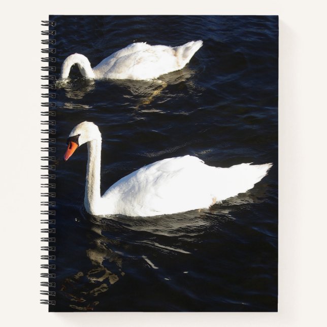 Cuaderno bloc de notas de Swans silenciosos (Anverso)