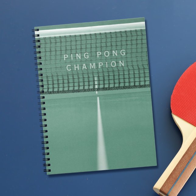 Cuaderno Bloc de notas de tenis de la mesa de campeón de pi (Make a note of all your wins in this notebook!)