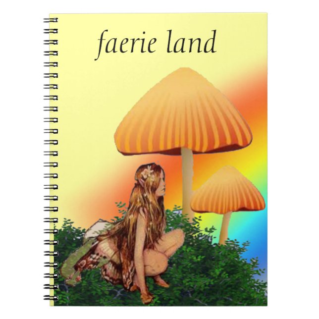 Cuaderno bloc de notas de tierra de faerie (Frente)
