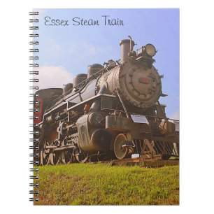 Cuaderno Bloc de notas de tren de vapor de Essex