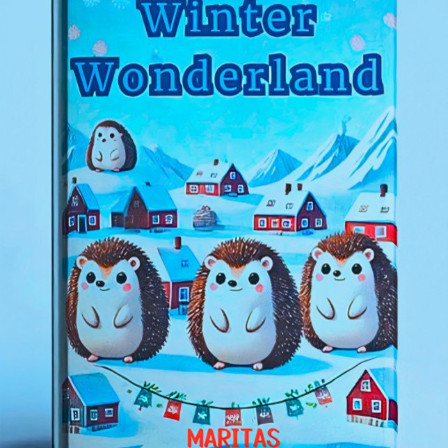 Cuaderno Bloc de notas de vacaciones personalizado para la  (Notatnik Winter Wonderland - Idealny do notatek z wakacji i planowania zimowych zajęć! )