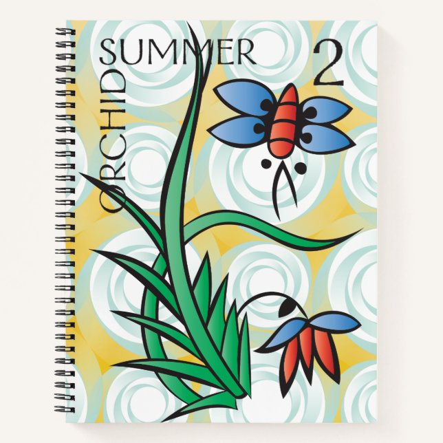 Cuaderno Bloc de notas de verano de Mah Jongg Seasons (Anverso)