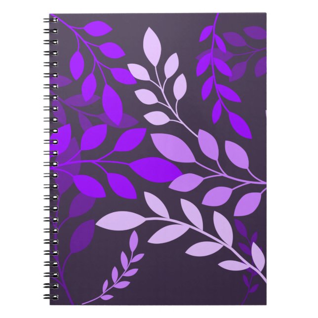 Cuaderno Bloc de notas de verde botánico (Frente)