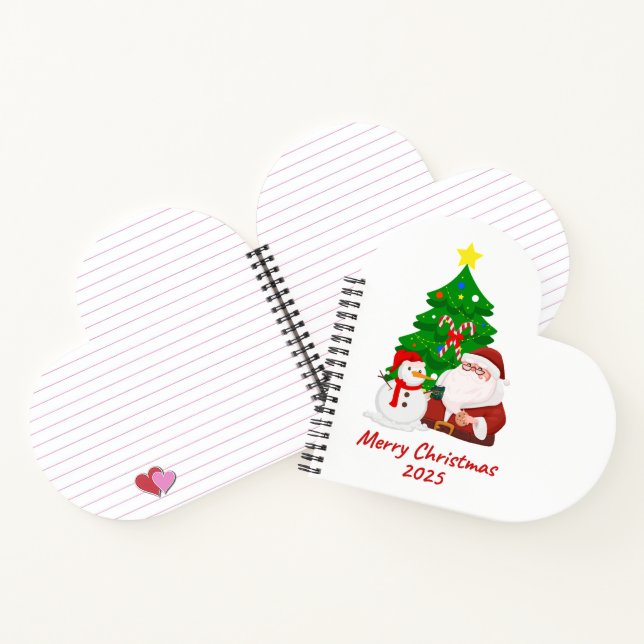 Cuaderno bloc de notas de versión para navidades (Interior)
