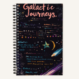 Cuaderno Bloc de notas de viaje galáctico