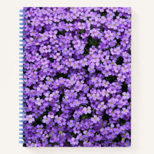 Cuaderno bloc de notas de violetas