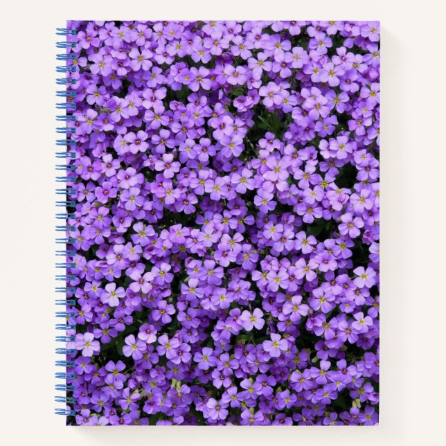 Cuaderno bloc de notas de violetas (Anverso)