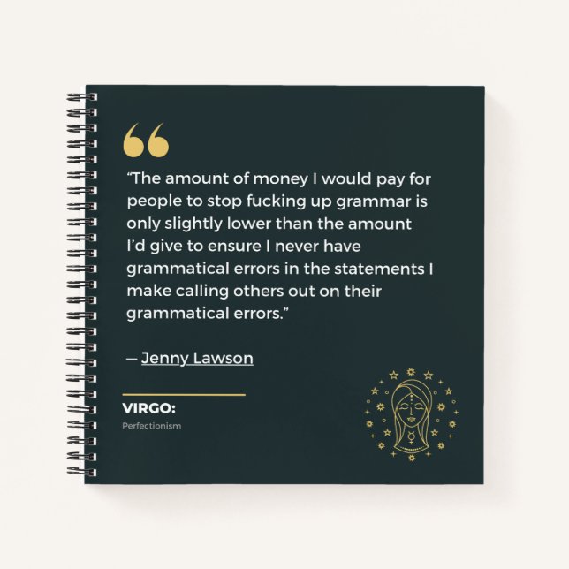 Cuaderno bloc de notas de Virgo (Anverso)