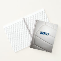 Bloc de notas de voleibol con aspecto de espiral p