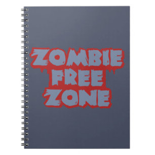 Cuaderno bloc de notas de Zombie Free Zone personalizado