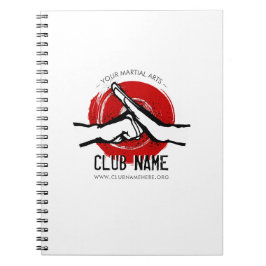 Cuaderno Bloc de notas del Club de Artes Marciales