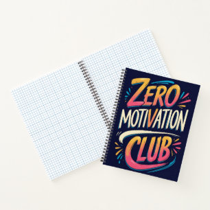 Cuaderno Bloc de notas del Club de motivación cero