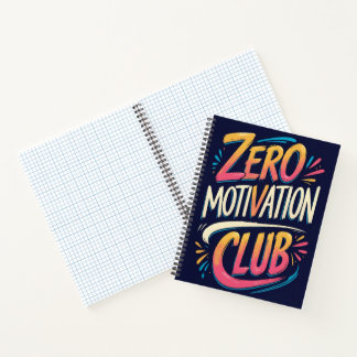 Cuaderno Bloc de notas del Club de motivación cero