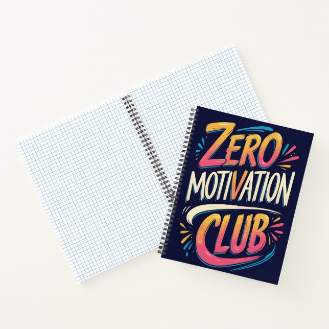 Cuaderno Bloc de notas del Club de motivación cero (Interior)