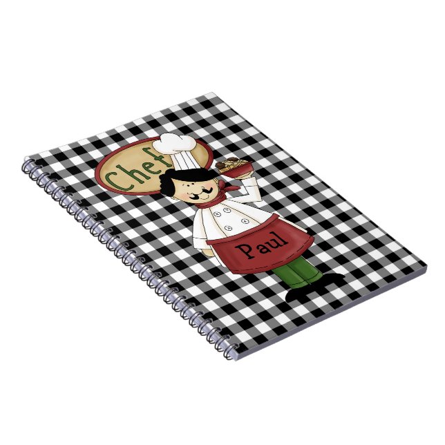 Cuaderno Bloc de notas del diario de chef (Lado Derecho)