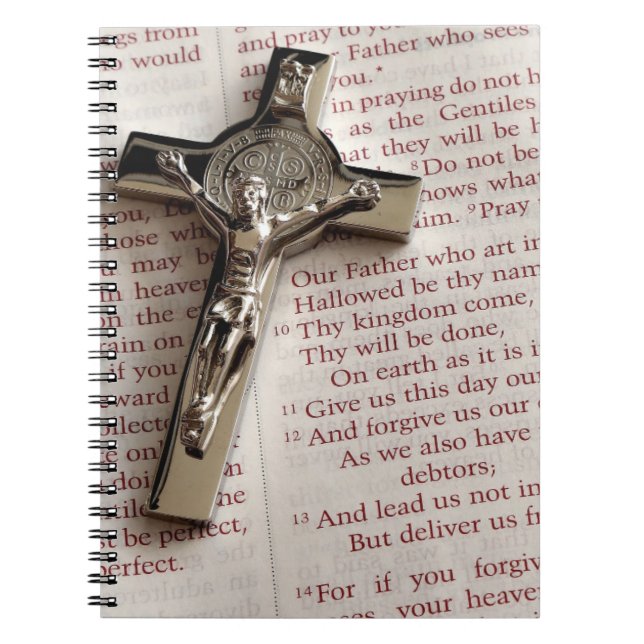 Cuaderno Bloc de notas del diario de estudio de la biblia - (Frente)