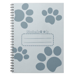 Cuaderno bloc de notas del diario de gatos en blanco