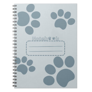 Cuaderno bloc de notas del diario de gatos en blanco