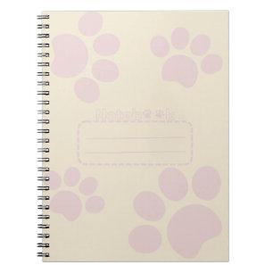Cuaderno bloc de notas del diario de pastas de gato