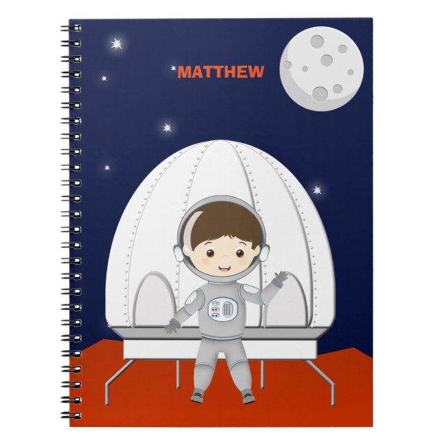 Cuaderno Bloc de notas del Explorador de espacios (Frente)