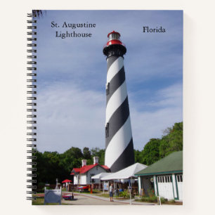 Cuaderno bloc de notas del faro de St. Augustine