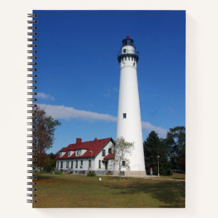 Cuaderno bloc de notas del faro Wind Point