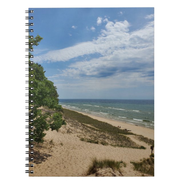 Cuaderno bloc de notas del lago Michigan (Frente)