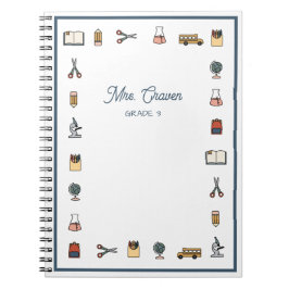 Cuaderno Bloc de notas del libro de globos para profesores