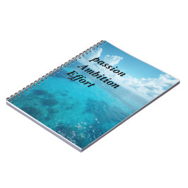 Cuaderno bloc de notas del mar