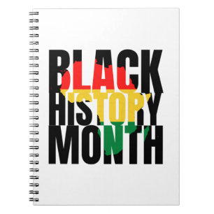 Cuaderno Bloc de notas del mes de historia negra
