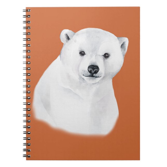 Cuaderno bloc de notas del oso polar (Frente)