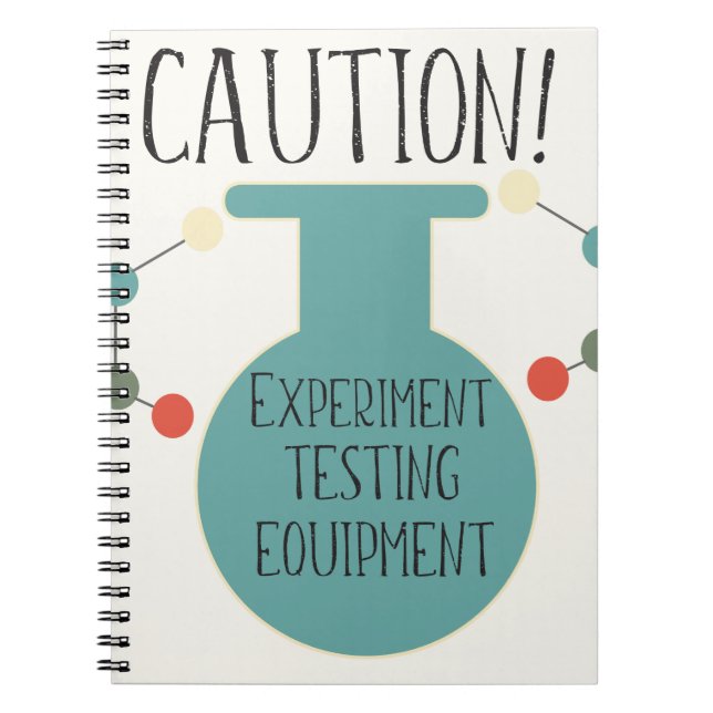 Cuaderno bloc de notas del patrón de química del laboratori (Frente)