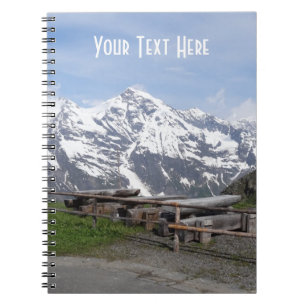 Cuaderno bloc de notas del personalizado de Alpes austríaco