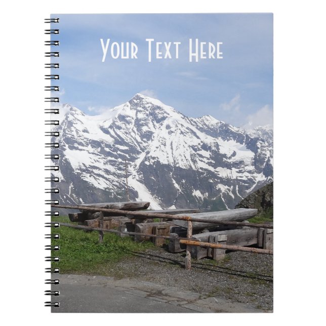 Cuaderno bloc de notas del personalizado de Alpes austríaco (Frente)