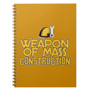 Cuaderno bloc de notas del personalizado de construcción ma