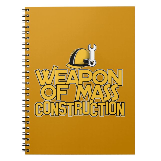 Cuaderno bloc de notas del personalizado de construcción ma (Frente)