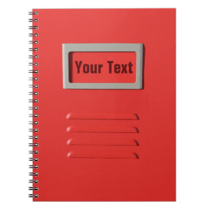 Cuaderno bloc de notas del personalizado del archivador de