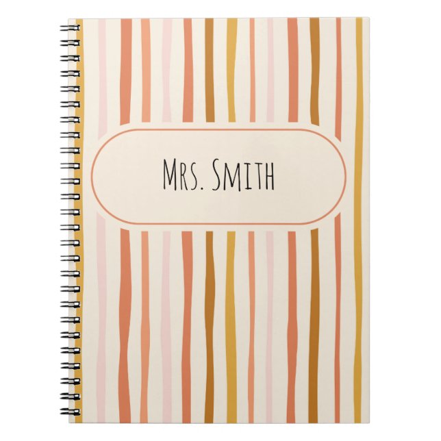 Cuaderno bloc de notas del profesor, regalo personalizado d (Frente)