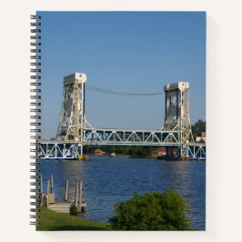 Cuaderno bloc de notas del puente de Hancock de Houghton