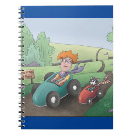 Cuaderno bloc de notas del rally Cat Lady Road