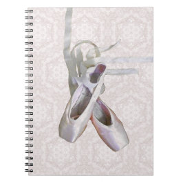 Cuaderno Bloc de notas/diario de espiral de ballet y encaje