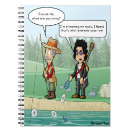 Cuaderno Bloc de notas divertidas de streaming de música