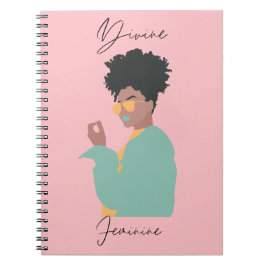 Cuaderno Bloc de notas divino de espiral femenina